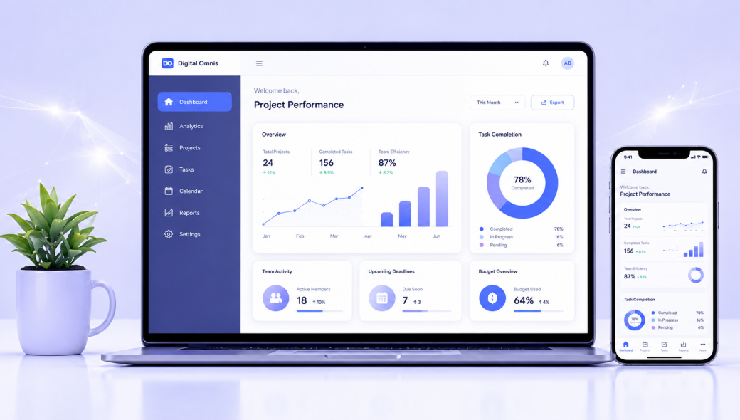 Clear enterprise software interface